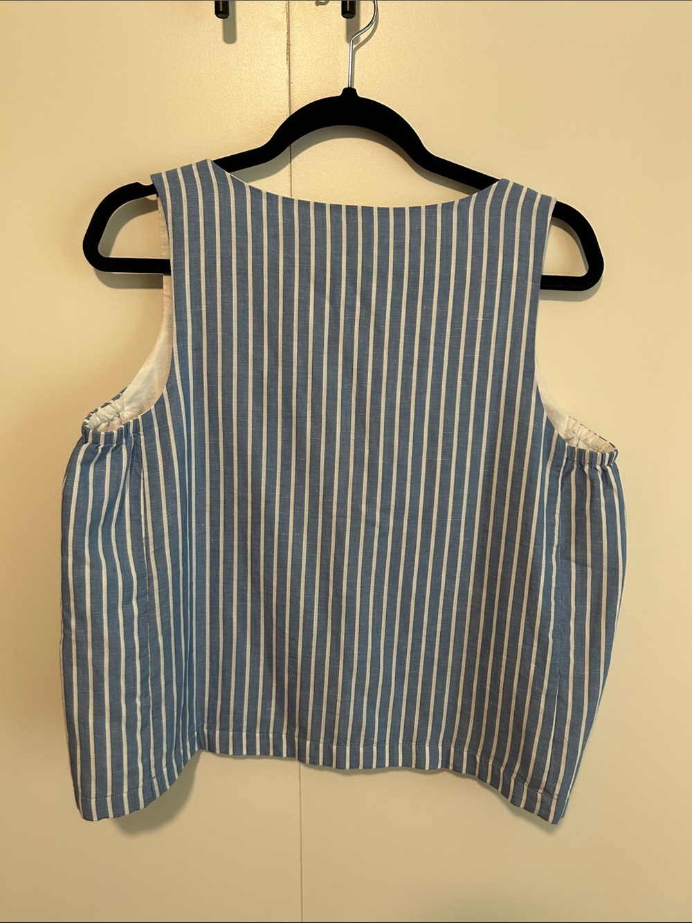Pact Blue and White Striped Square-Neck Tank - Picture 2 of 3
